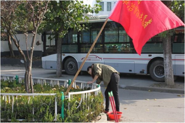 队志愿者参加文明交通共管行动